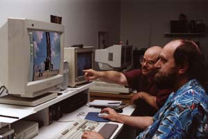 Frank and Tony at work